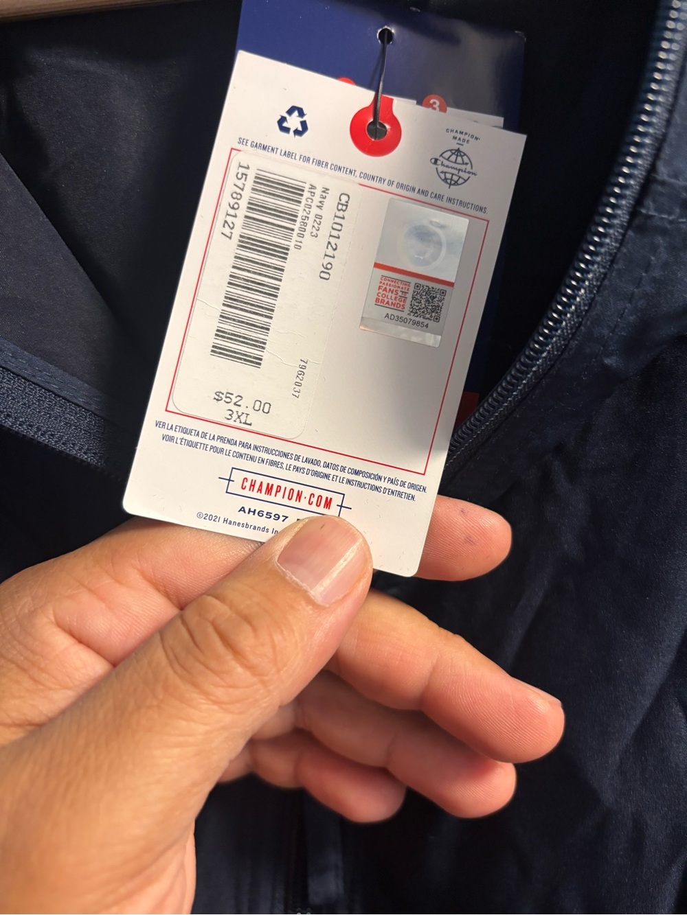 New W Tags Uc Berkeley Champion Pullover Windbreaker 3xl Nice! - Picture 8 of 8